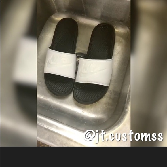 Custom Color Shifting Nike Slides main image 5