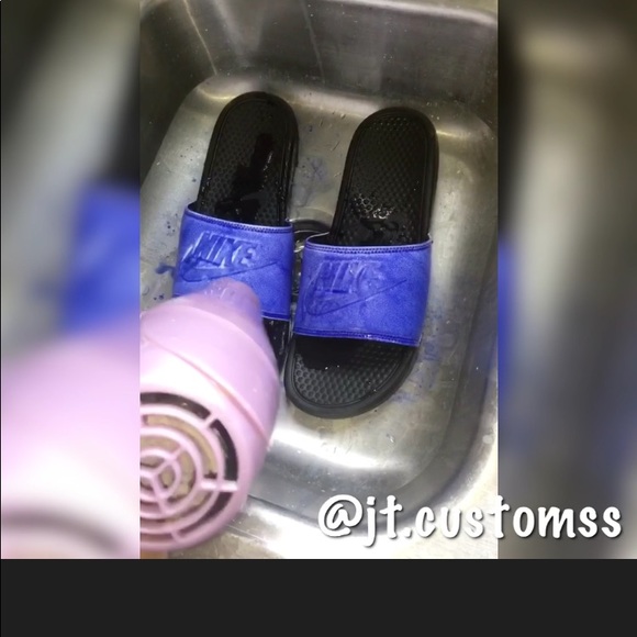 Custom Color Shifting Nike Slides main image 6