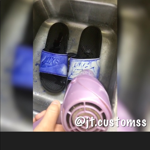 Custom Color Shifting Nike Slides main image 7