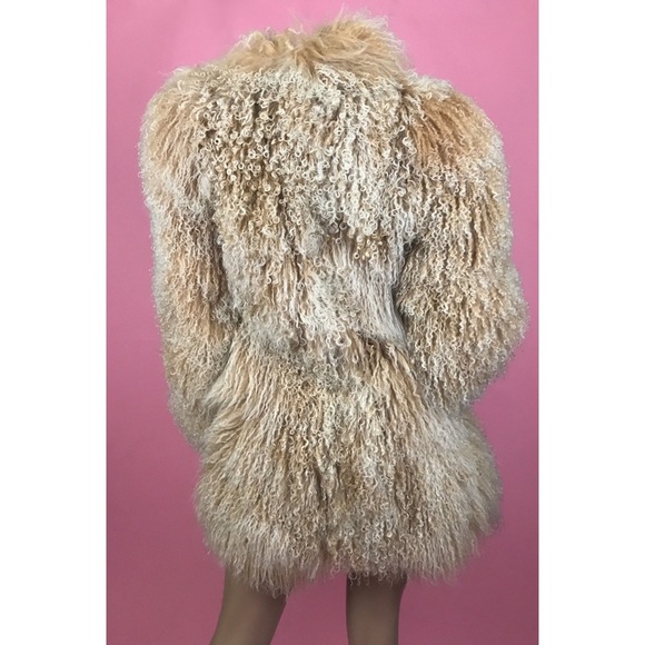 Dolce & Gabbana Orange Lamb Fur coat Sz 4 US - Picture 2 of 7