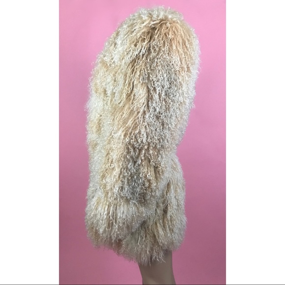 Dolce & Gabbana Orange Lamb Fur coat Sz 4 US - Picture 3 of 7