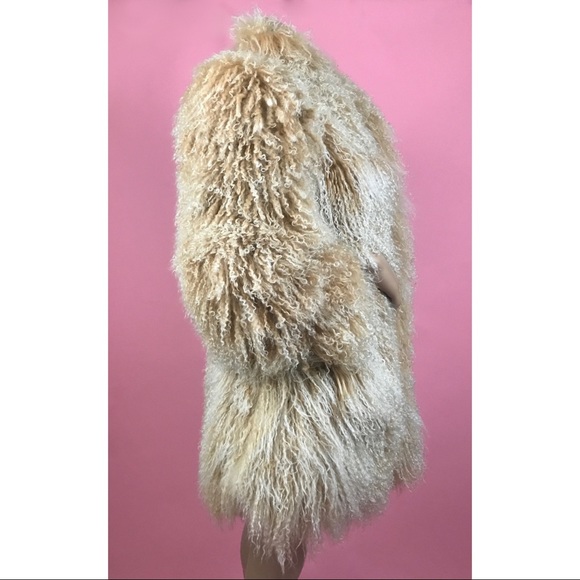 Dolce & Gabbana Orange Lamb Fur coat Sz 4 US - Picture 4 of 7