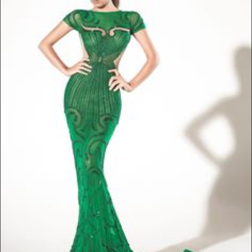 Charbel Zoe Emerald Green dress