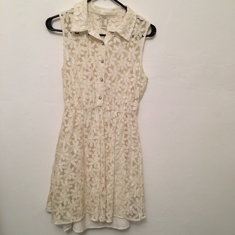 Sheer floral dress