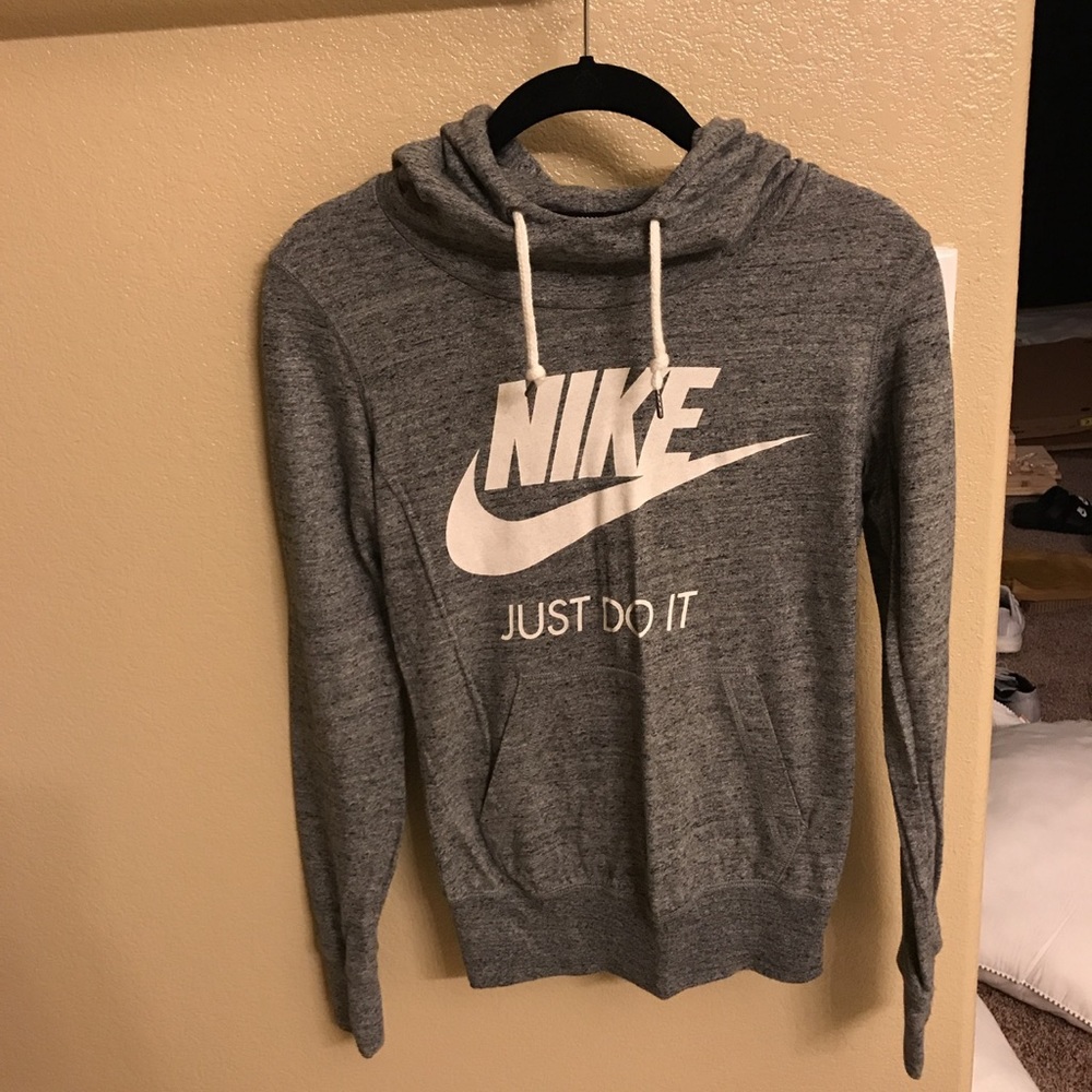 nike hoodie grey