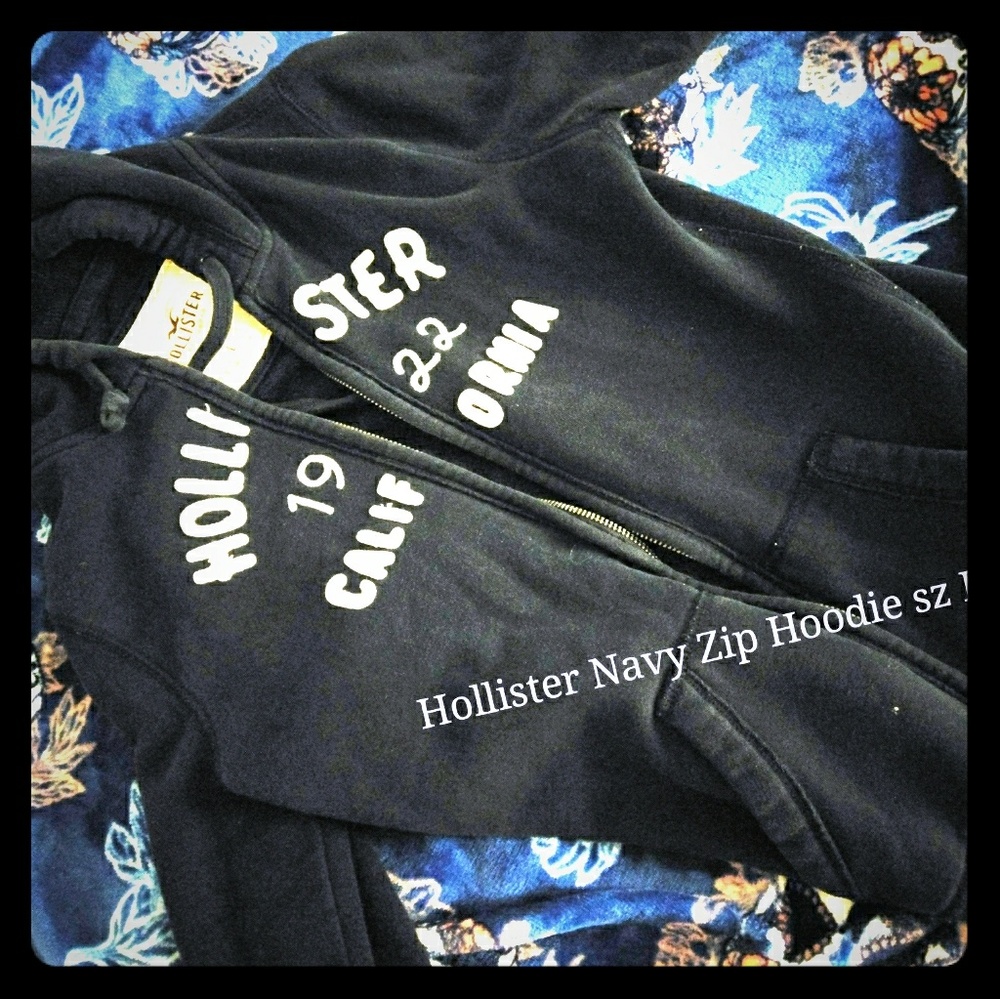 Navy Hollister Hoodie