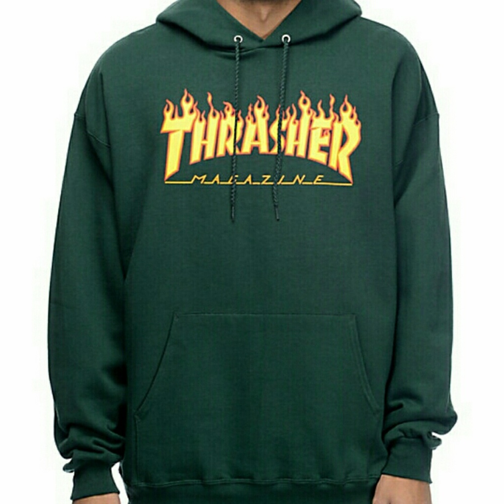 THRASHER FLAME HOODIE