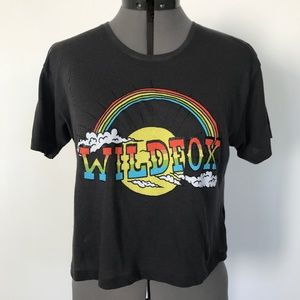 Wildfox Sunrise Middie Crop Tee - Sz S - NWT