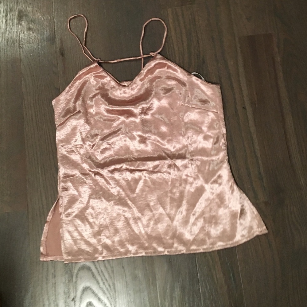 Rose silk top
