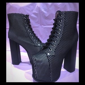 Jeffrey Campbell Glow in The Dark Big Lita Size 7.