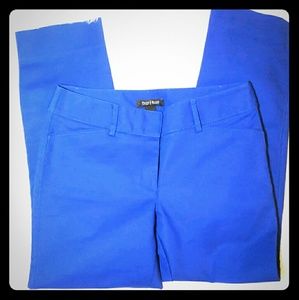 Dark Royal Blue Skinny Ankle WHBM cropped pants