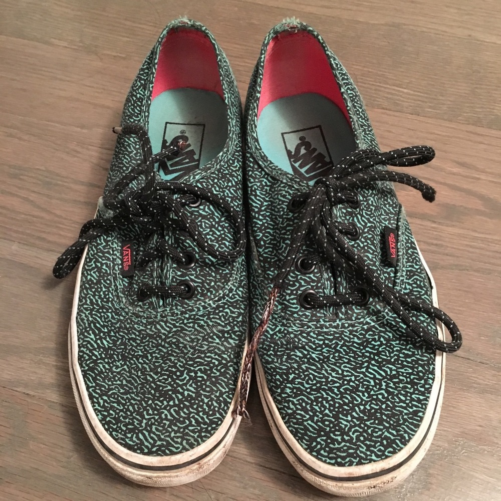 Notebook pattern green vans
