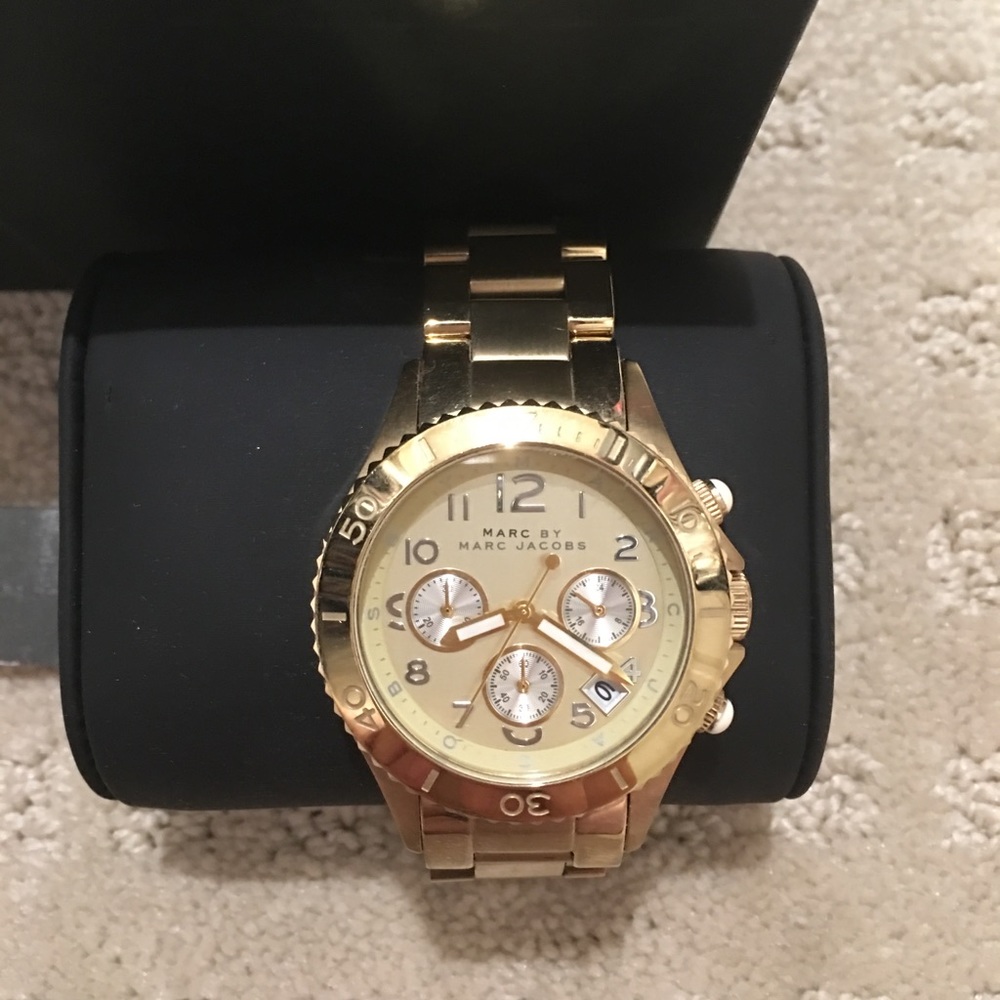 Marc Jacobs Women's 40mm Chronograph Gold Watch
