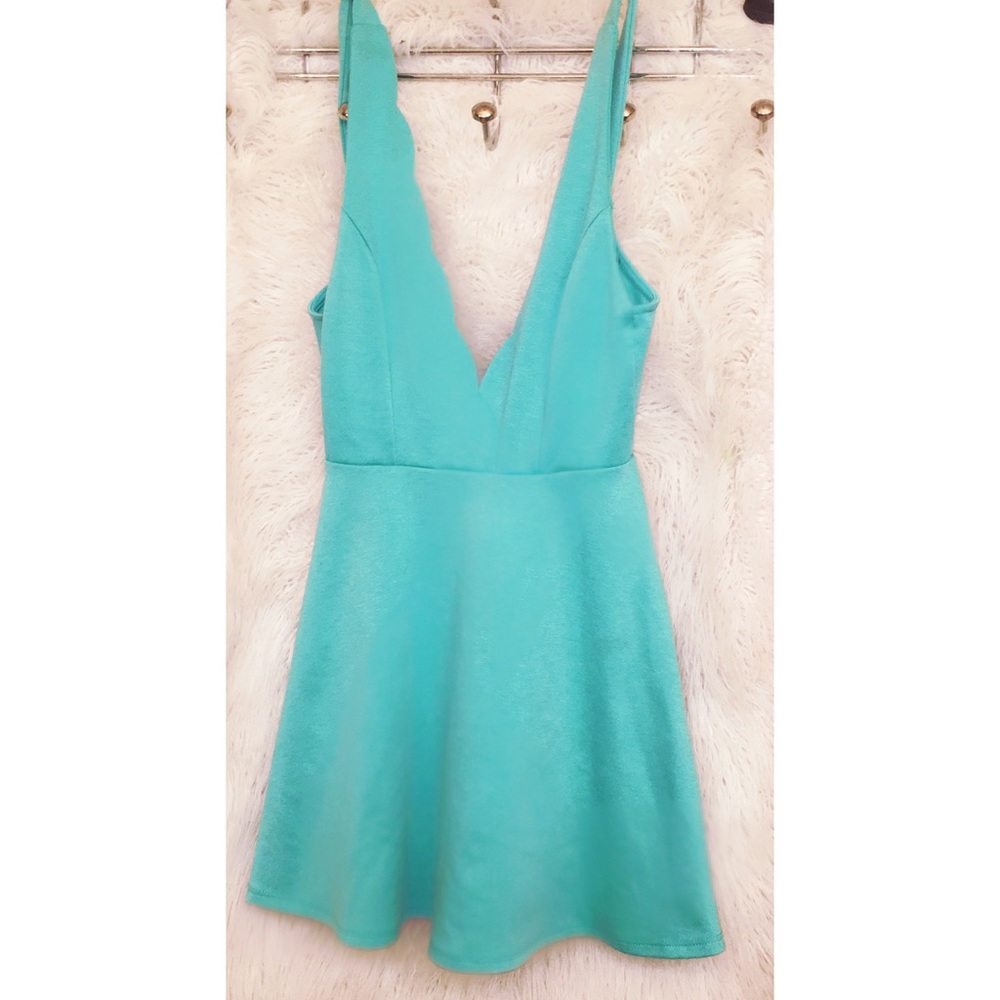 Teal Skater Dress