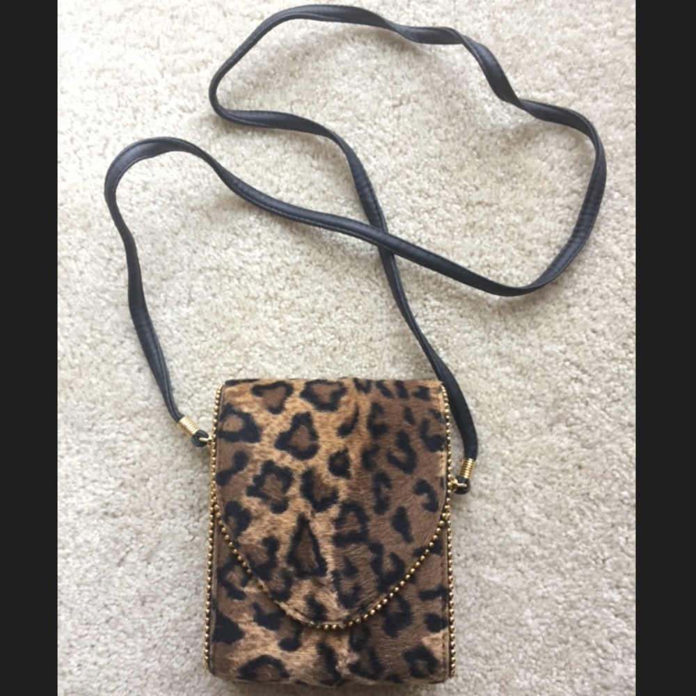 Vintage Leopard Print Purse