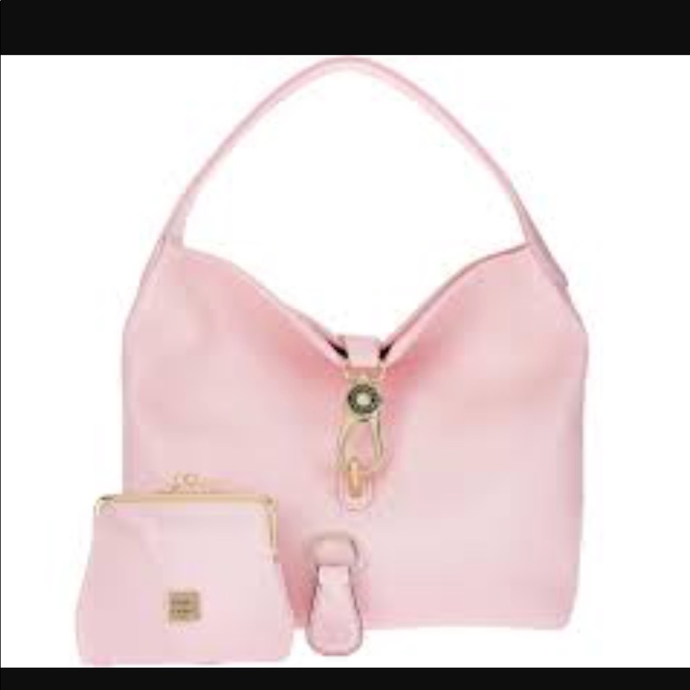 ISO Dooney and Bourke Logo lock Baby pink