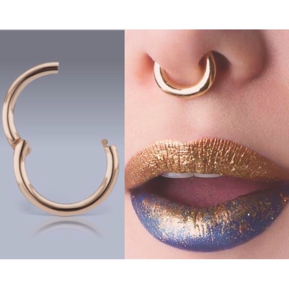 . {MARIA TASH} Rose gold 14 gauge 3/8" clicker - Picture 8 of 8