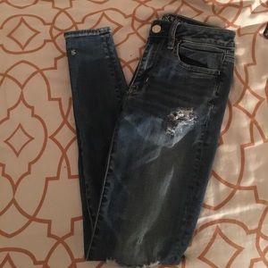 High waisted American eagle jean