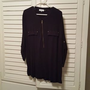 Calvin Klein black shirt with gold hardware