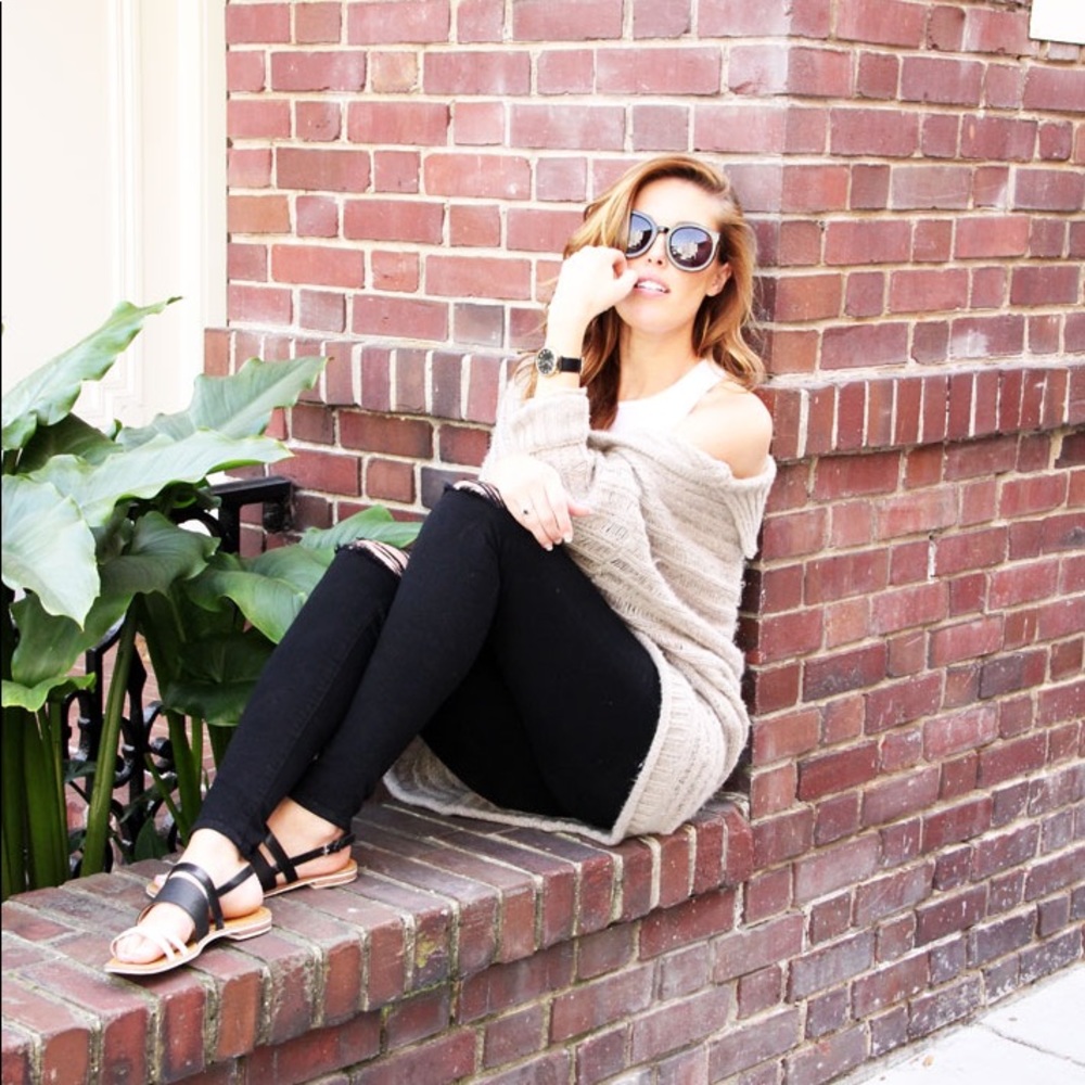 Two Tone Strappy Gladiator Slingback Sandal - Picture 2 of 7