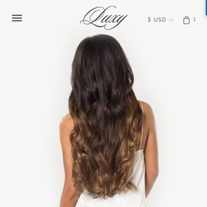 Luxy Hair Ombre Chestnut extensions
