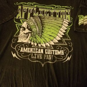Men's affliction t shirt