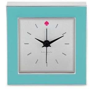 kate spade Cross Pointe Turquoise Clock by Lenox