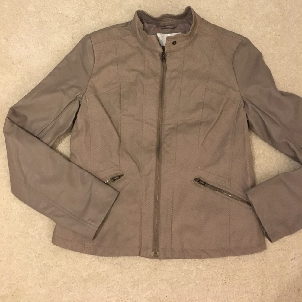 Faux Leather Coat Xhiliration Size M