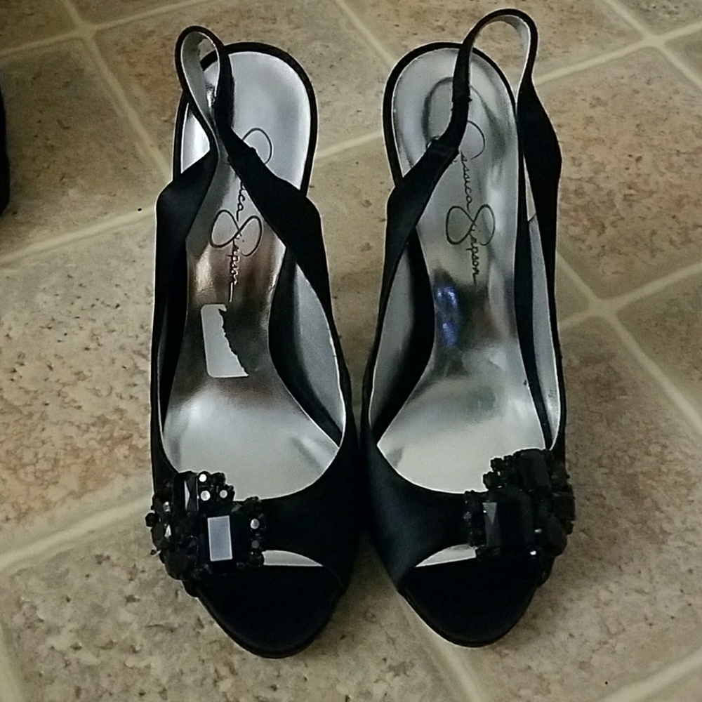 ClosetClearout**Jessica Simpson peep toe slingback