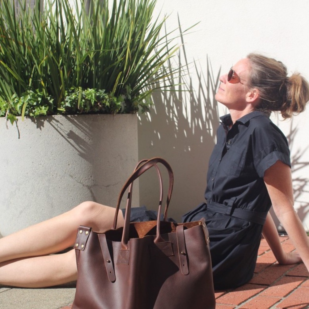 Forestbound Ashcroft Leather Black Tote