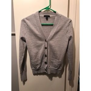 Classic J.Crew grey cardigan with pockets