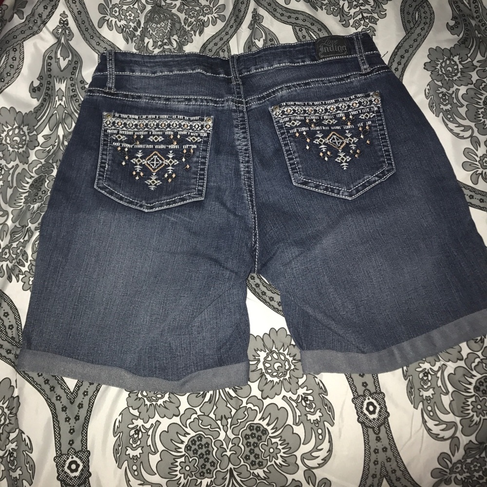 Denim shorts