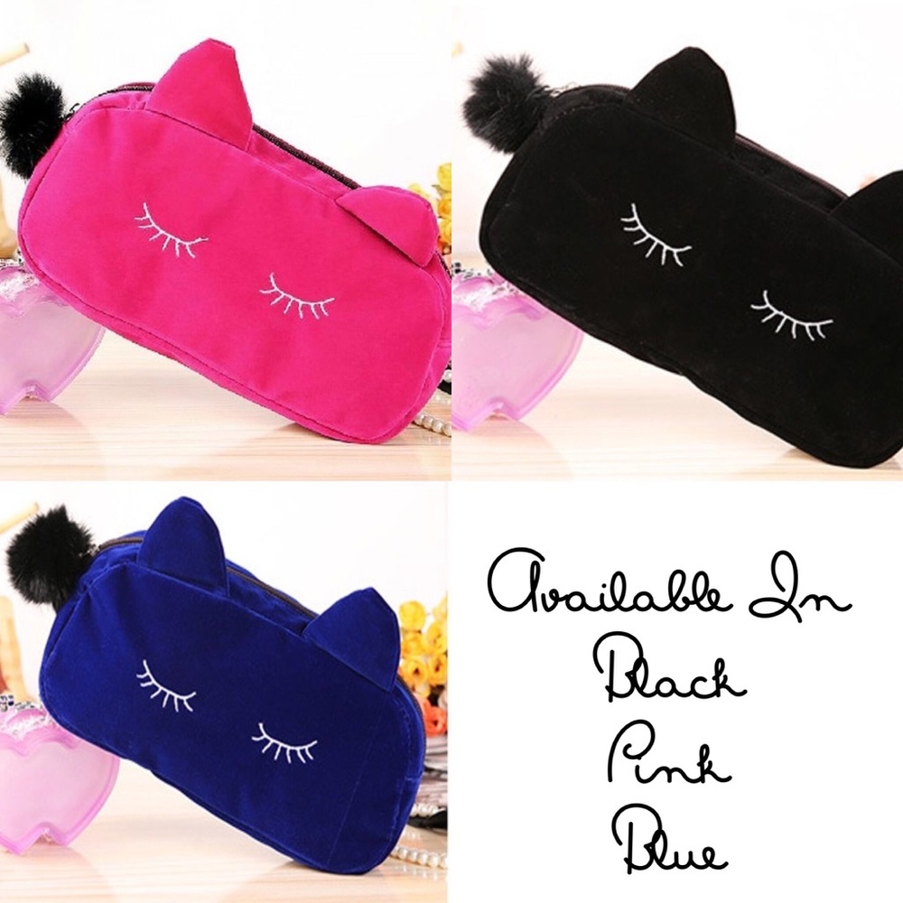 Kitty Cat Makeup Bag / Pencil Case