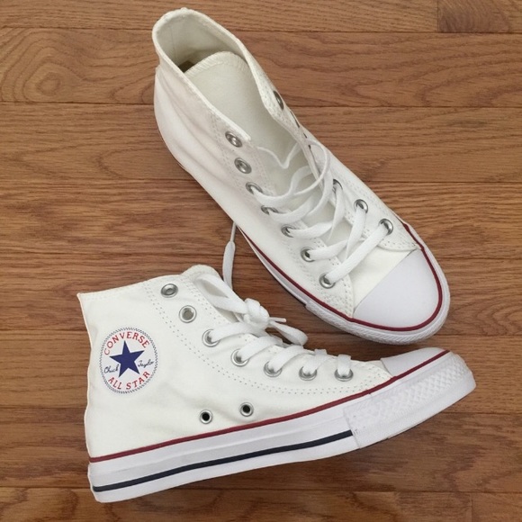 Converse Shoes - Brand New White Converse High Top Sneakers Sz 7