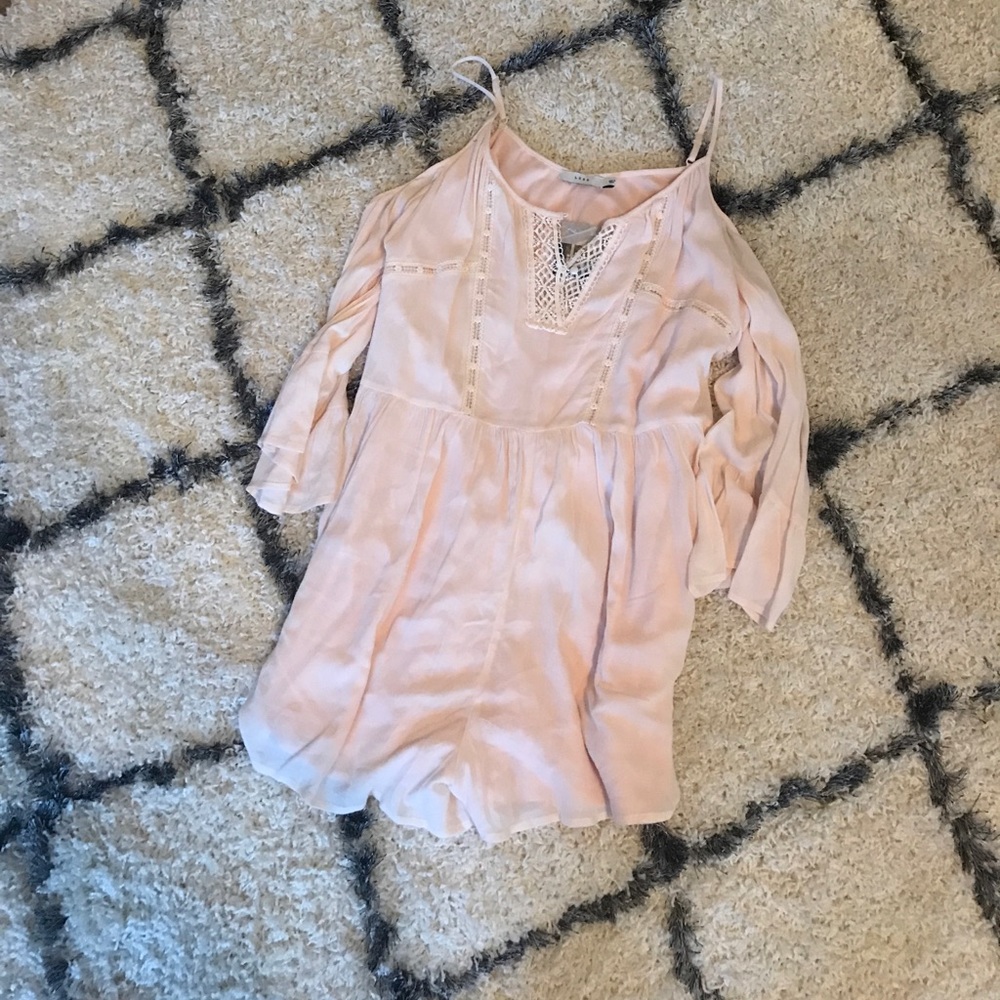 Cold shoulder romper