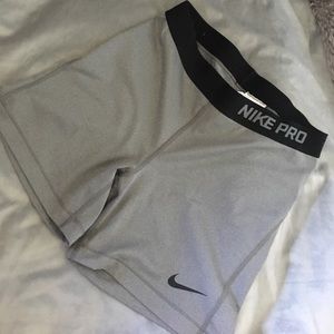Nike Gray Compression Shorts
