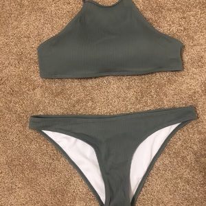 Army green bikini