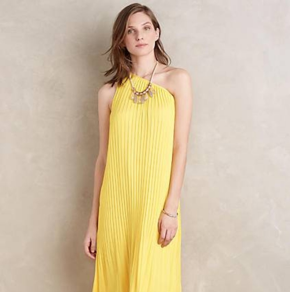HD in Paris Yellow Midi Dress