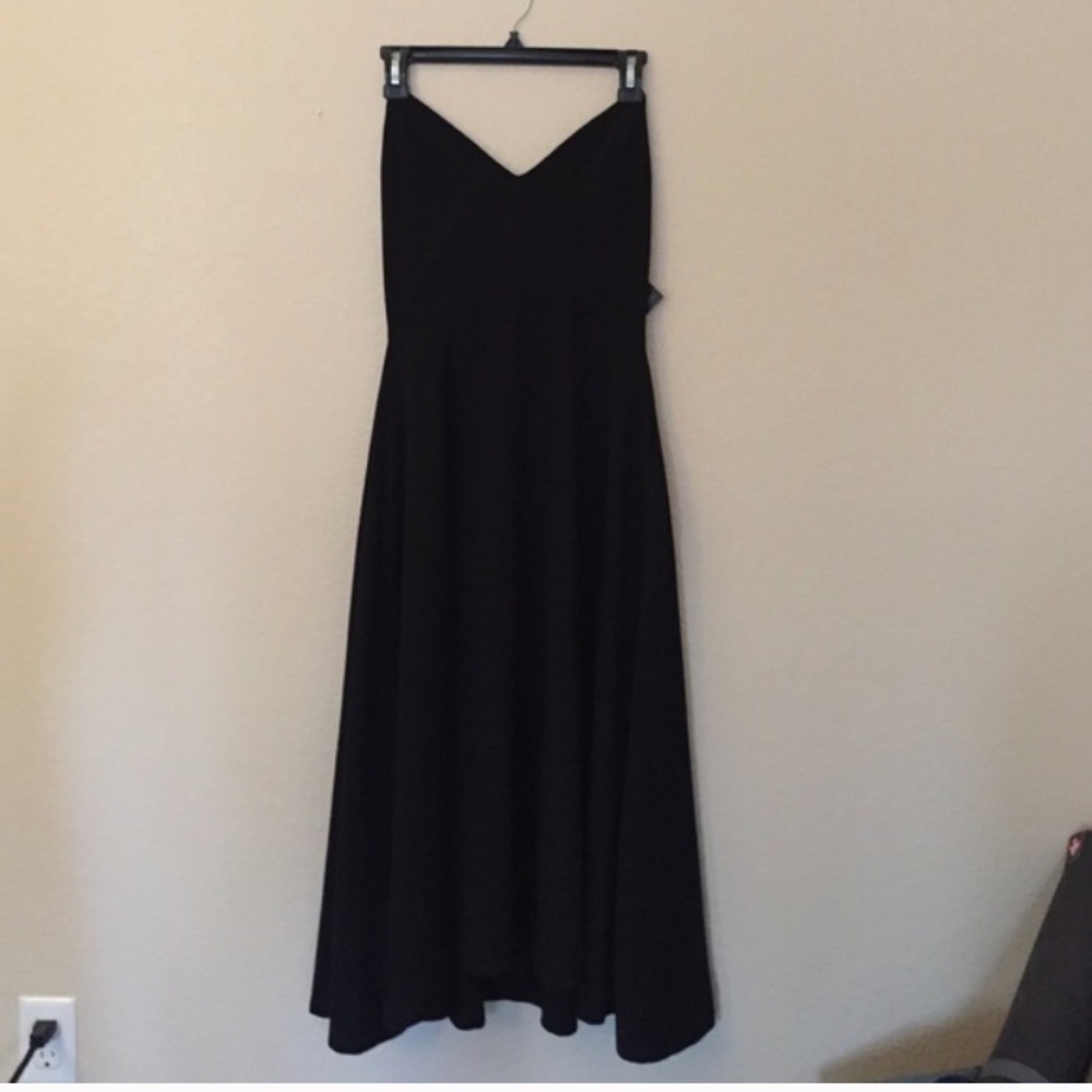 Nasty gal black strapless dress