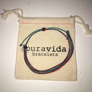 Red, Light Blue & Dark Blue Pura Vida Bracelet