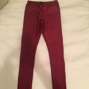Long Shimmer Red ASOS Leggings