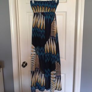 Summer tube top dress