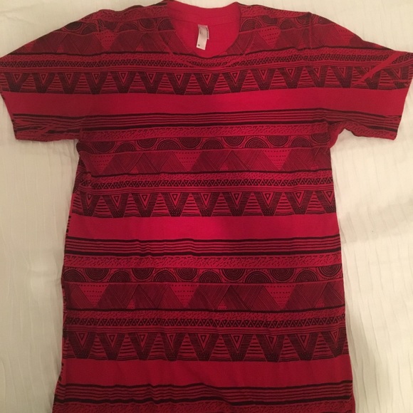 Unisex American Apparel Tribal Print T-Shirt - Picture 1 of 2