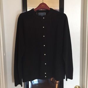 NWOT Karen Scott black cardigan size large