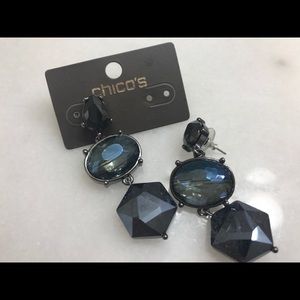 Chicos Blue earrings