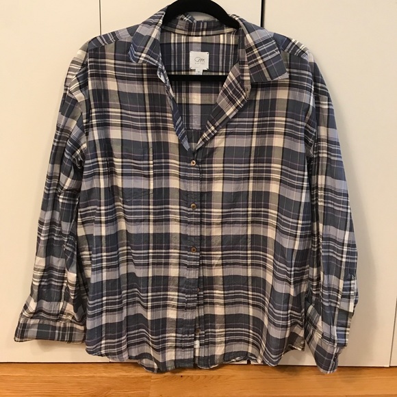 Checked button down - Picture 1 of 3