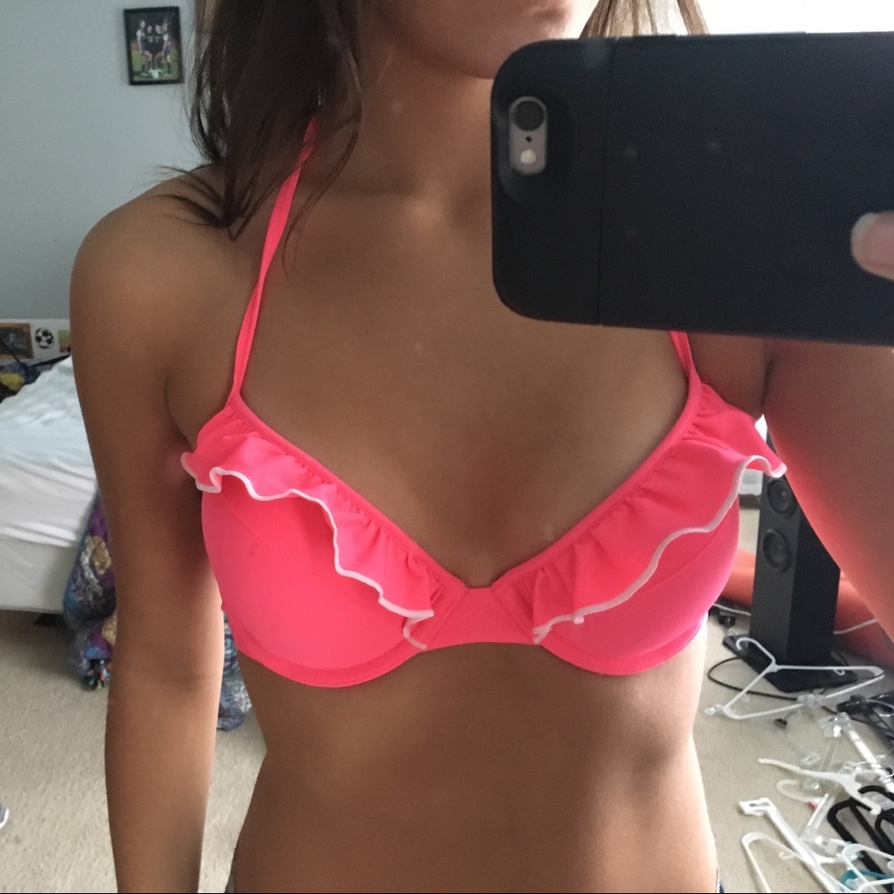 Pink aerie swim top