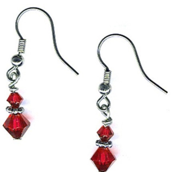 Jewelry swarovski red crystal earrings new poshmark