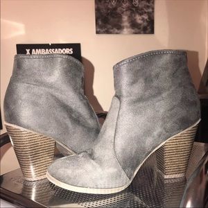 Grey Ankle Boots