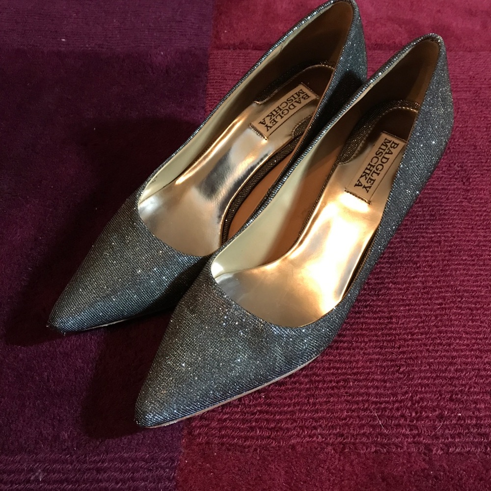 Badgley Mishka's shimmery heels size 8 1/2